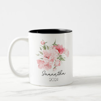 Birth Flower Mug Cup Två-Tonad Mugg
