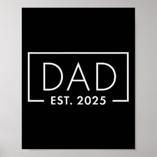 Birth Gift Co. Funny 1st Time Pappa Est 2025 New P Poster