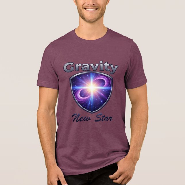 Birth of a Star – Cosmic Gravity Emblem T-Shirt (Framsida)