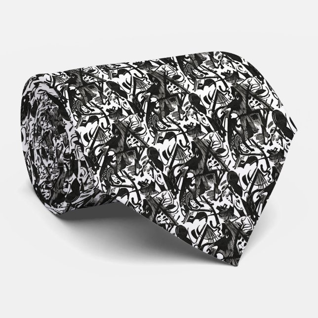 Birth of the Wolves Art Pattern Neck Tie Slips (Rullad)