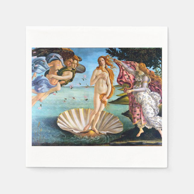 Birth Of Venus Sandro Botticelli Restored Version Pappersservett (Framsidan)
