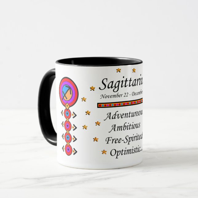 Birth-Sign Sagittarius Totem Mugg (Framsida vänster)