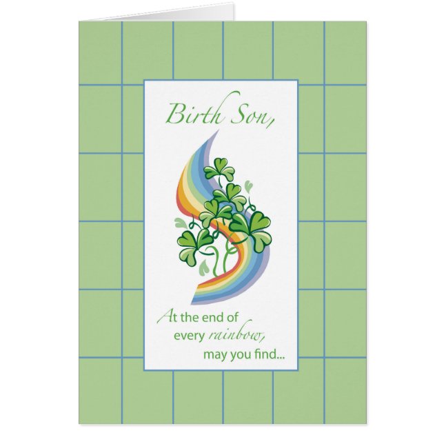 Birth Son Religiösa St. Patrick's Day Hälsningskort (Framsidan)