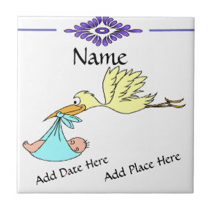 Birth Tile, holländska titta, Personalize Kakelplatta