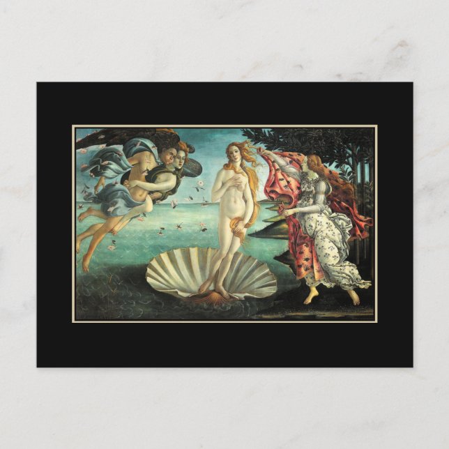 Birth Venus Botticelli Vykort (Framsida)