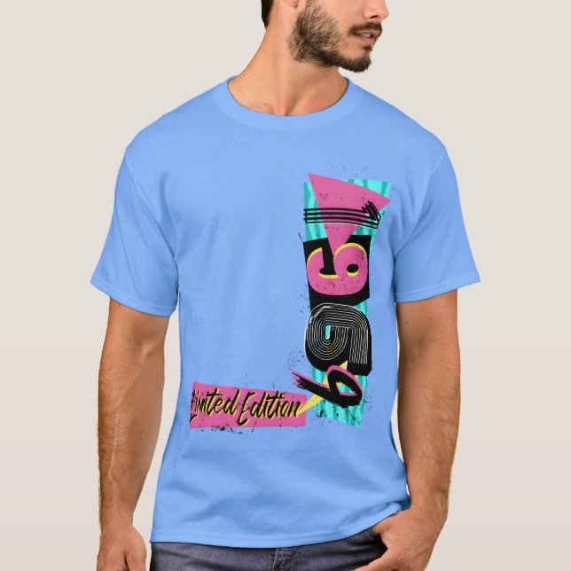 Birth year 1969 birthday 80s 90s Limited Edition v T Shirt (Framsida)