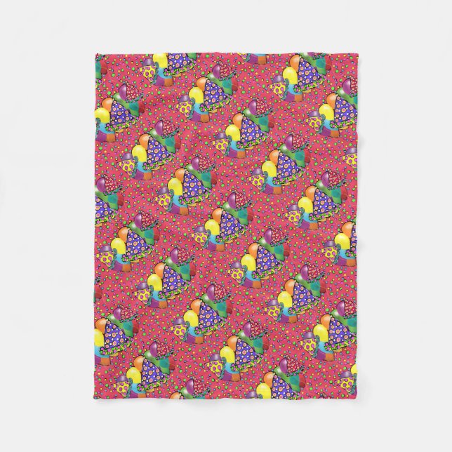 Birthay Party Hats Fleecefilt (Framsidan)