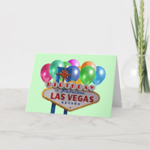 BIRTHDAG I FABULÖST LAS VEGAS-KORT KORT