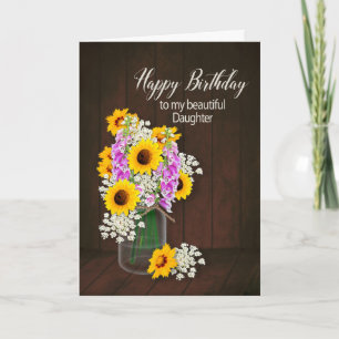 BIRTHDAG - MIN DAUGHTER - LAND FLÖDEN/VAS KORT