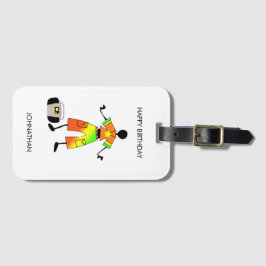 Birthday, African Art Awesome Celebration  Bagagebricka