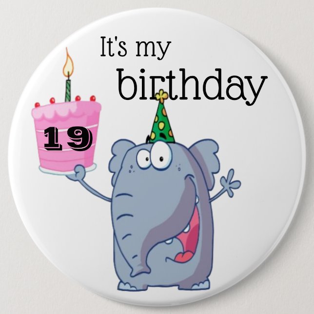 Birthday Badge - It's my birthday Knapp (Framsida)