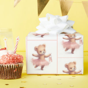 Birthday Ballerina Dancing Bear Presentpapper