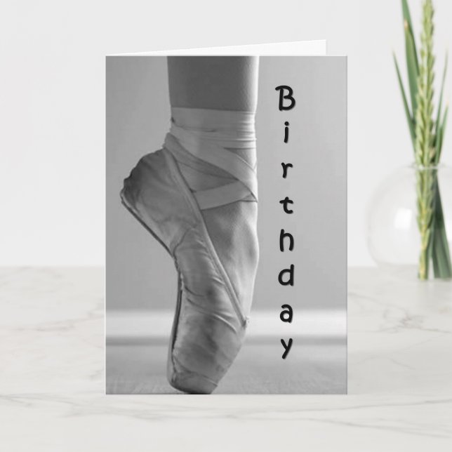BIRTHDAY BALLET STIL-DANCE/ENJOY KORT (Framsida)