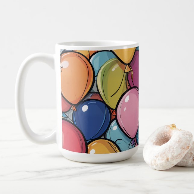 Birthday Balloon  Kaffemugg (Med munk)