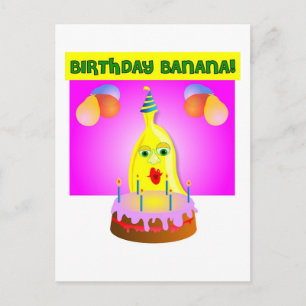 Birthday Banana Vykort