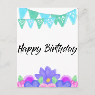Birthday Banners Vykort