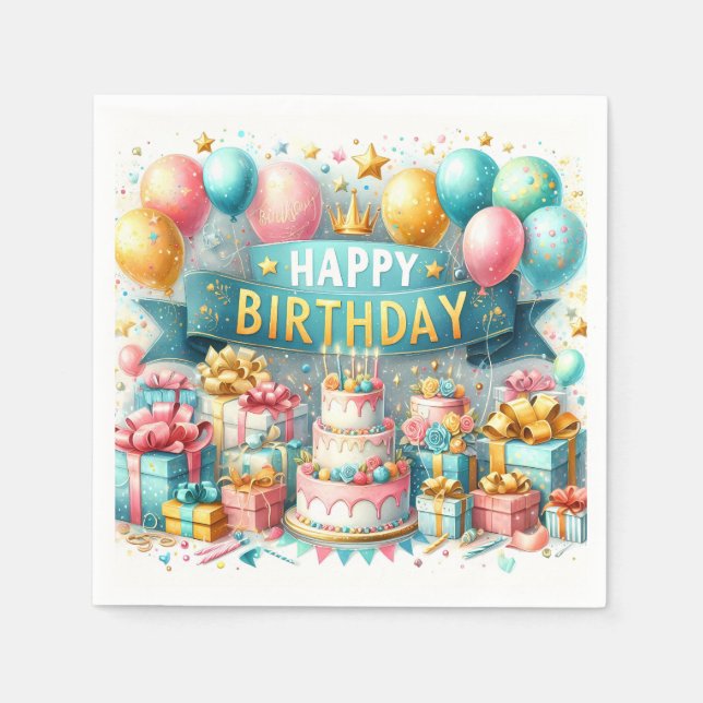 Birthday Bash Bliss Pappersservett (Framsidan)
