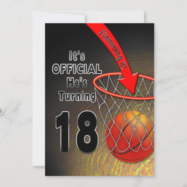 BIRTHDAY - BASKETBALL - 18:E ANBUDSINFORDRAN INBJUDNINGAR (Framsida)