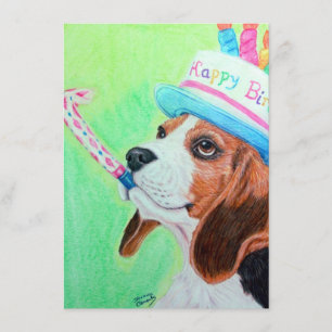 Birthday Beagle Kort