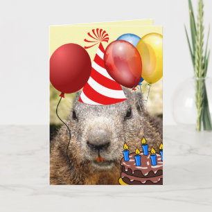 BIRTHDAY BEAVER FUNNY BIRTHDAY HÄLSNING BIG CARDS KORT