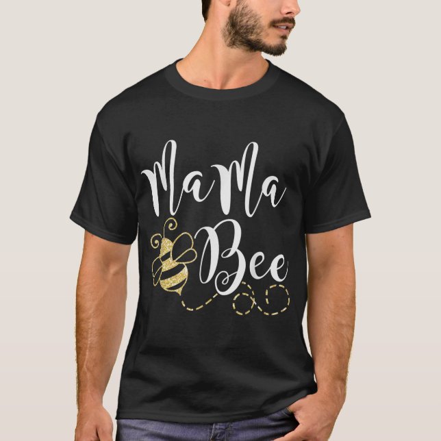 Birthday Bee Family Bee Mamma Mammor Gift for T Shirt (Framsida)
