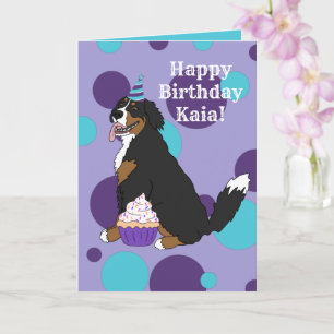 Birthday Bernese Mountain Hund Kort