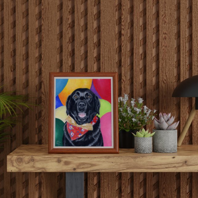 Birthday Black Labrador Artwork Poster (Skapare uppladdad)