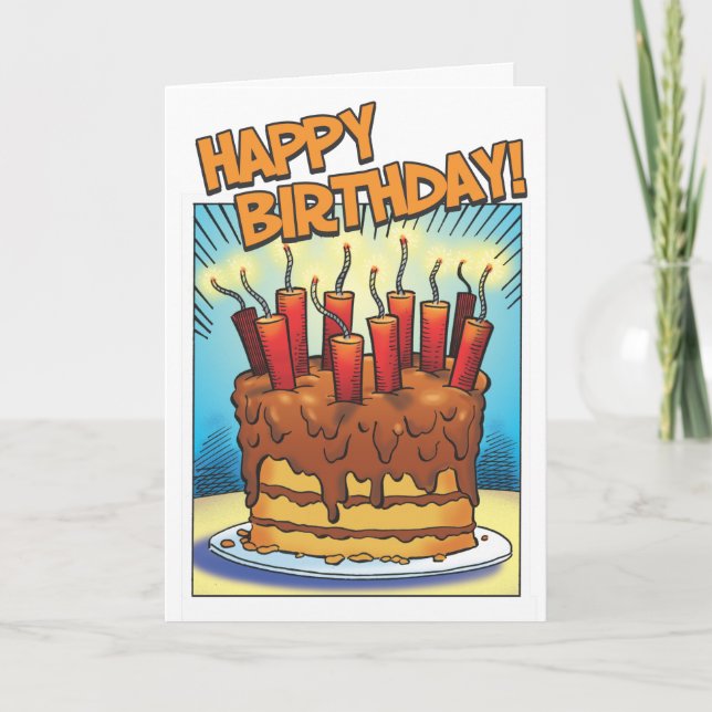 Birthday Blast Kort (Framsida)