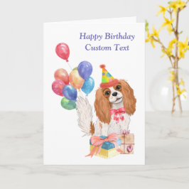 Birthday Blenheim Cavalier Kung Charles Spain Kort