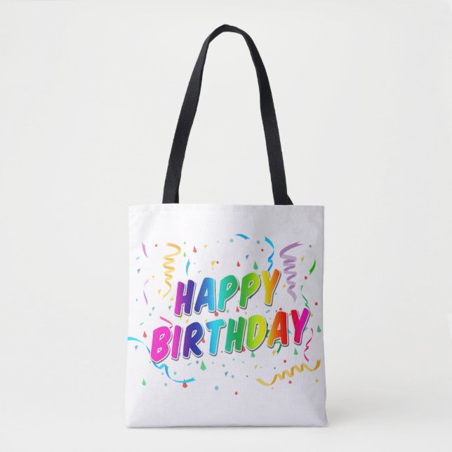 Birthday Bliss Bag Tygkasse (Framsida)