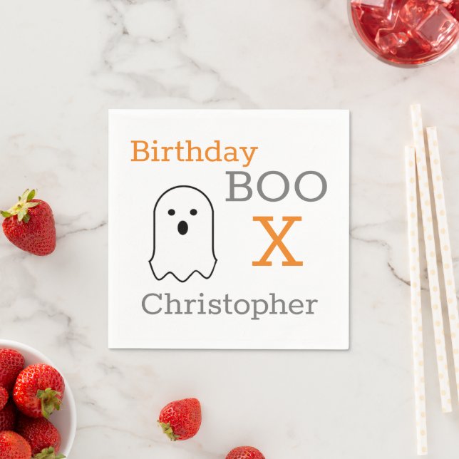 Birthday Boo Ghost Pappersservett (Insitu)