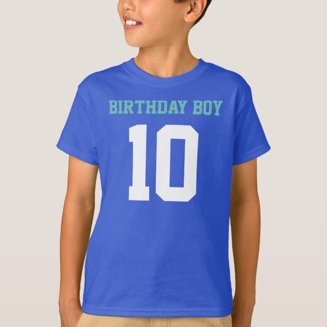 Birthday Boy 10 Tee Shirt (Framsida)