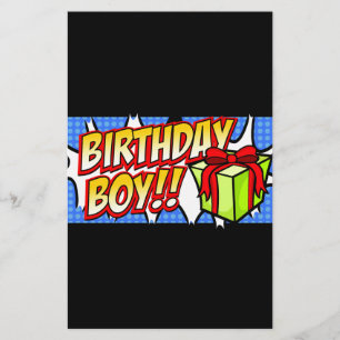 Birthday Boy Banner Brevpapper