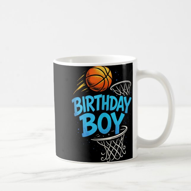 Birthday Boy - Basketball Player Sports Roligt Tan Kaffemugg (Höger)