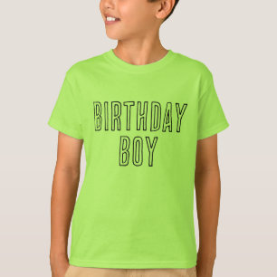 Birthday Boy Bright Boys T Shirt