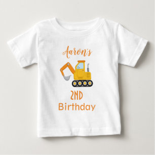 Birthday Boy Construction Lastbil T Shirt