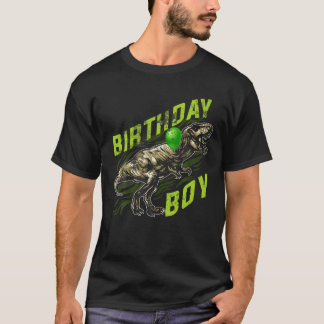 Birthday Boy Dinosaur Theme Rex Costume Dinosaurs T Shirt