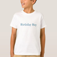 BIRTHDAY BOY Firande Shirt Blue Party Roligt