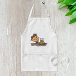 Birthday Boy Förkläde<br><div class="desc">En födelsedagspojke med tårta och ljus. Den här designen ser ut att vara verkligen för dessa Apron</div>