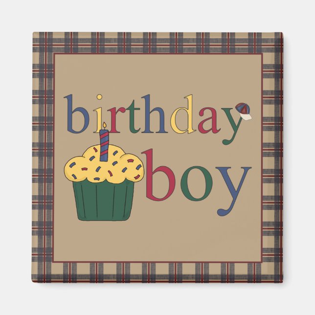 Birthday Boy Fridge Magnet (Framsidan)