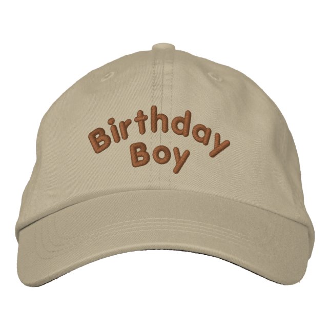 Birthday Boy Funny Embroiderade Hat Broderad Keps (Framsida)