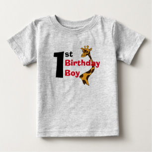 Birthday Boy Giraffe Shirt (1:a) T