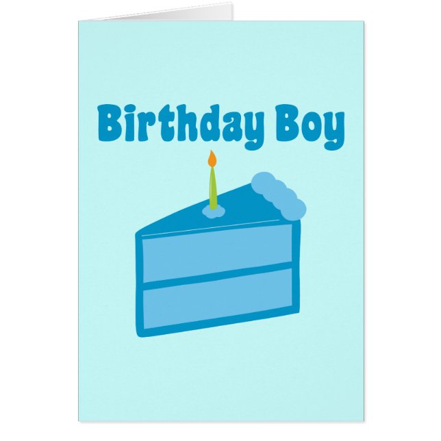 Birthday Boy Hälsningskort (Framsidan)