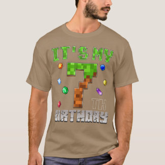 Birthday Boy Its My 7th Birthday Video Game Piel f T Shirt