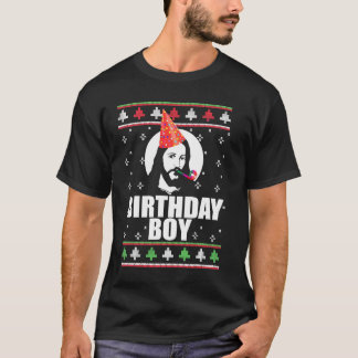 BIRTHDAY BOY JESUS Funny Ugly julsötare De T Shirt