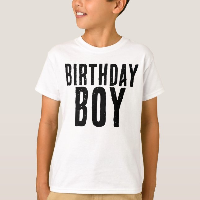 BIRTHDAY BOY KIDS BOYS T-SHIRTS (Framsida)