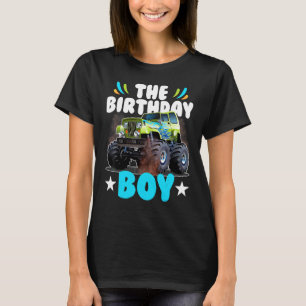 Birthday Boy Monster Lastbil Matching Family Party T Shirt