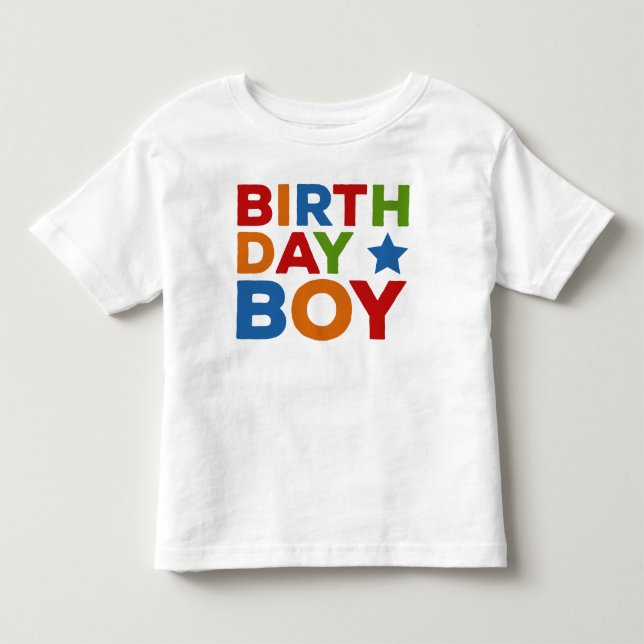 Birthday Boy Multi-Color Tee (Framsida)
