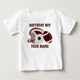 Birthday Boy Personlig Football Shirt Tee