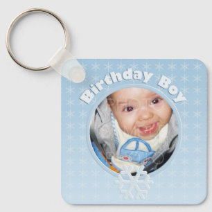Birthday Boy Photo Winter Onederland Nyckelring